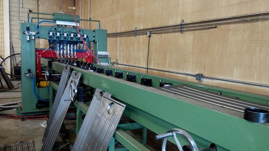 Transformer radiator panel production line
